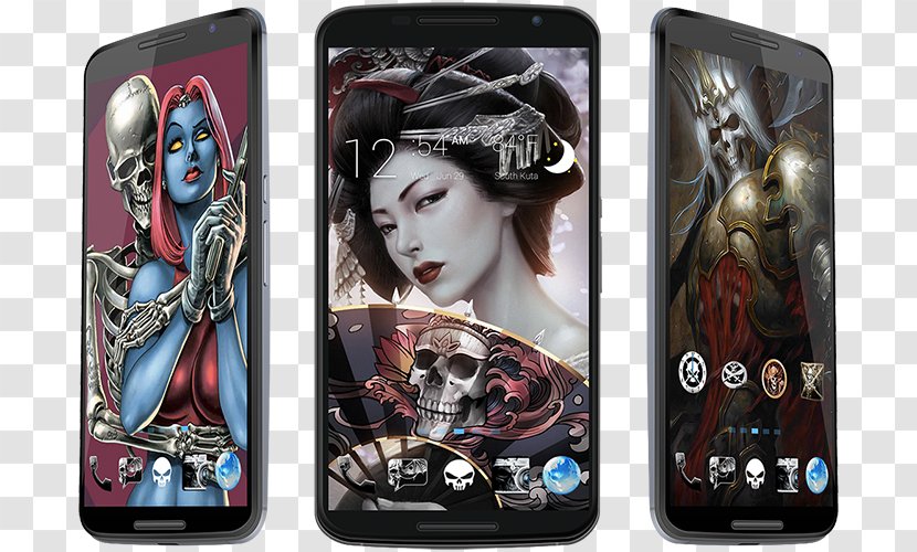Mobile Phones Android - Skull Transparent PNG