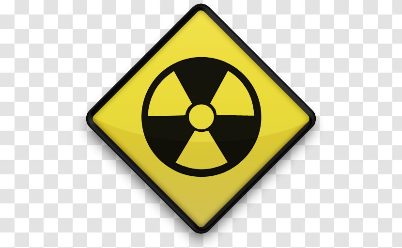Hazard Symbol Clip Art - Yellow - Nuclear Transparent PNG