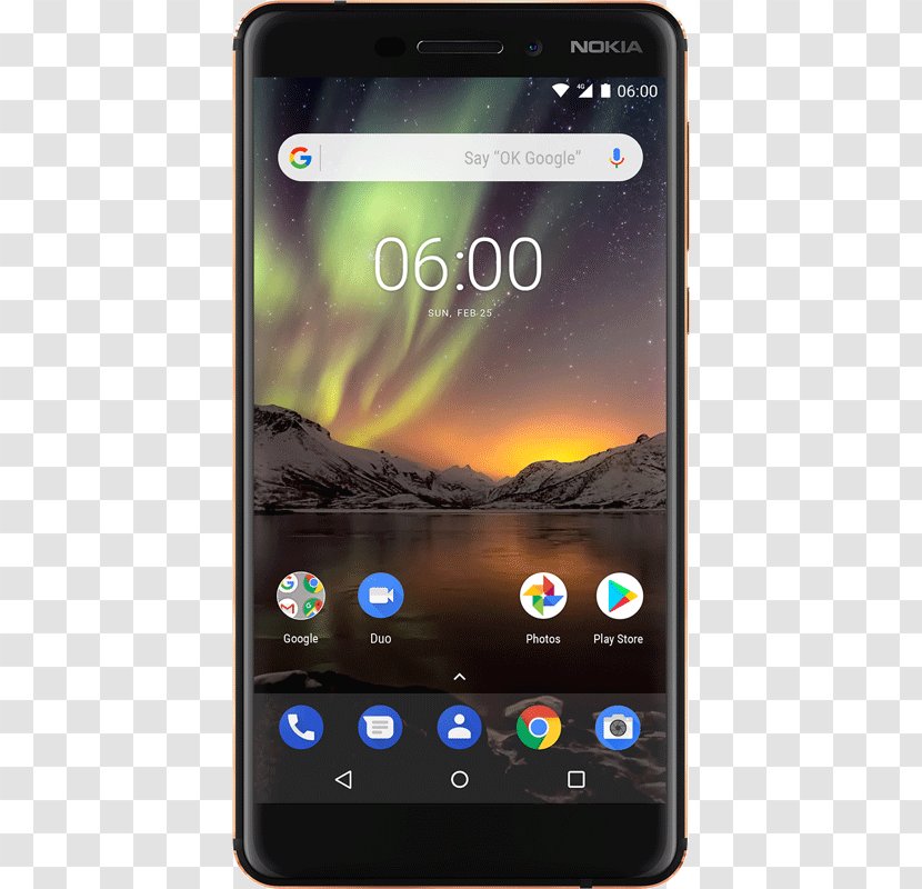 Nokia 6.1 - Multimedia - 32 GBCopper BlackUnlockedGSM Smartphone 6 2018 Black Copper Hardware/Electronic 諾基亞Nokia Mobile Transparent PNG