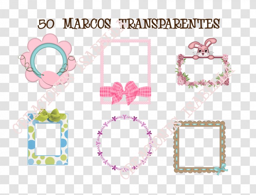 Picture Frames Pattern Pink M Line Font - Body Jewellery - Baby Shower Twins Transparent PNG