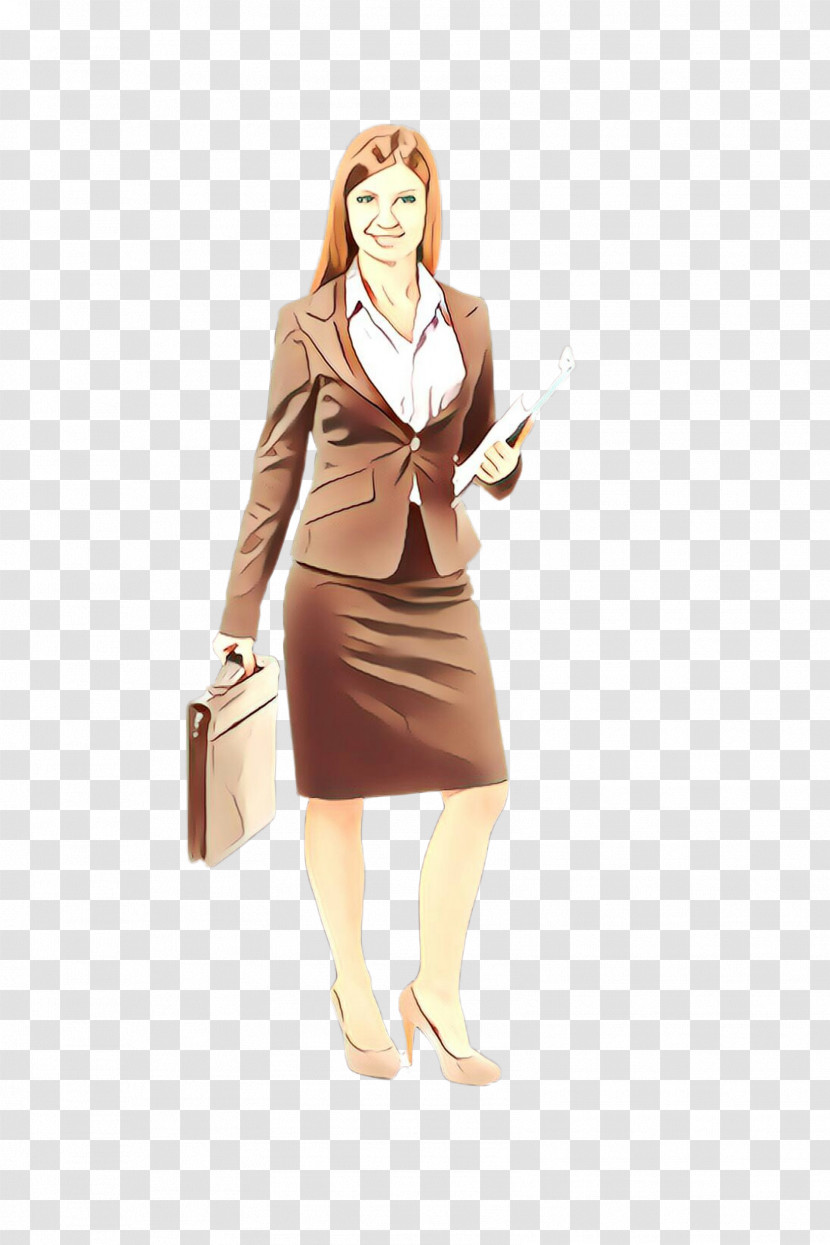 Clothing Standing Beige Businessperson Sketch Transparent PNG