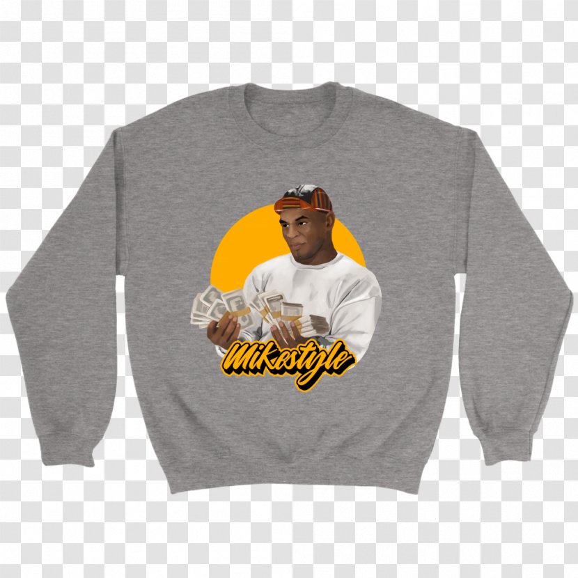 Hoodie T-shirt Sweater Clothing Sizes - Mike Tyson Transparent PNG