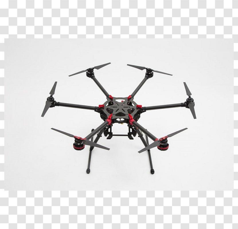 DJI Spreading Wings S900 Unmanned Aerial Vehicle Multirotor Helicopter - Radiocontrolled Transparent PNG