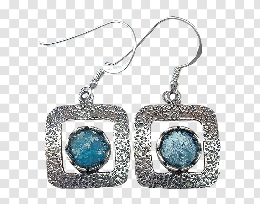 Turquoise Earring Roman Glass Jewellery Transparent PNG