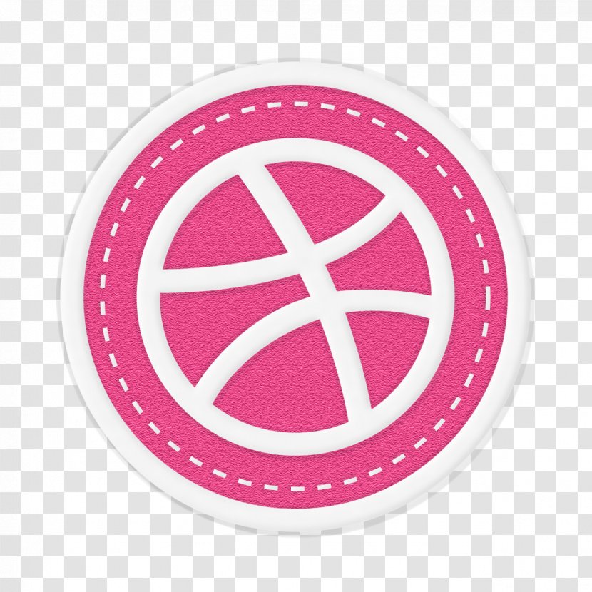 Dribbble Social Media Icon Design - Pink - Detailed Transparent PNG