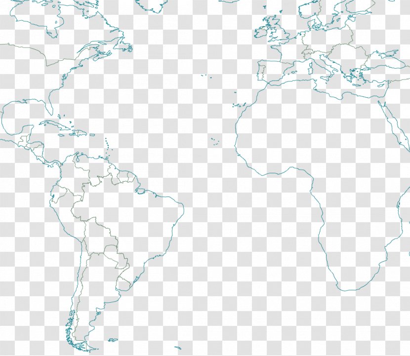 Latin America Map Line - Tuberculosis - Design Transparent PNG