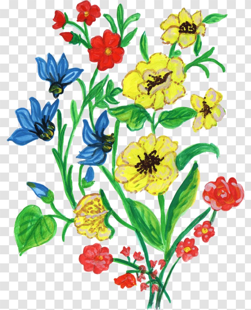 Cut Flowers Floral Design Clip Art - Plant Stem - Flower Paint Transparent PNG