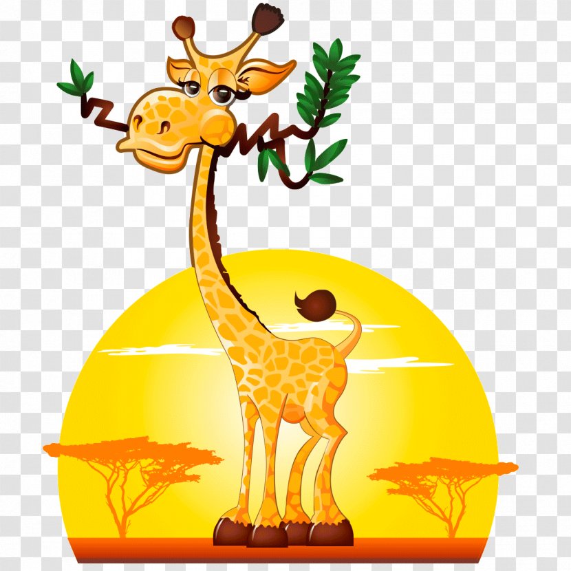 Giraffe Sticker Animal Clip Art - Mammal - Elegant Creative Transparent PNG