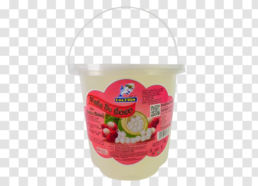 Nata De Coco Strawberry Juice Milk Transparent PNG