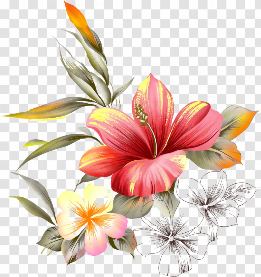 Painting Flower Picture Frames - Watercolor Transparent PNG