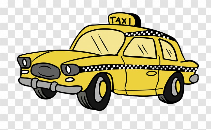 Taxi London Yellow Cab Clip Art - Free Car Pics Transparent PNG