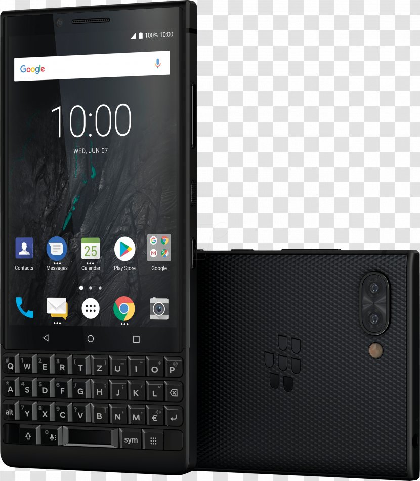 BlackBerry KEYone Key2 Smartphone (Unlocked, 64GB, Black) 64GB (Single-SIM, BBF100-1, QWERTY Keypad) Factory Unlocked 4G - Optiemus Infracom - BlackBlackberry Transparent PNG