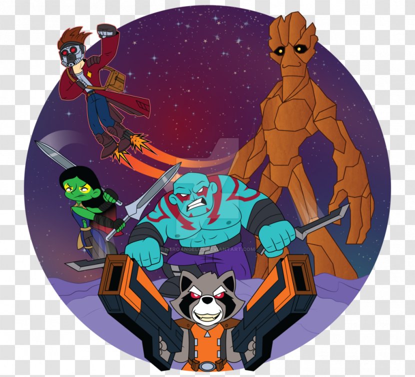 Graphic Design Art - Cartoon - Guardians Of The Galaxy Transparent PNG