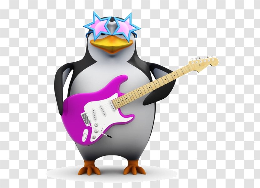 Google Penguin Search Engine Optimization Panda - Cartoon Penguins Play Guitar Transparent PNG