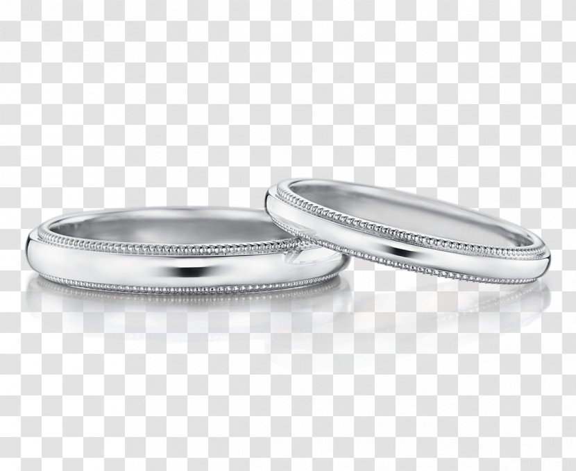 Wedding Ring Platinum Gold Jewellery - Silver Transparent PNG