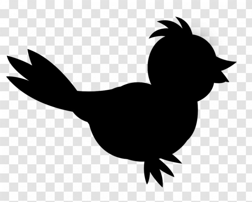 Rooster Chicken Clip Art Fauna Beak - Silhouette - Tail Transparent PNG