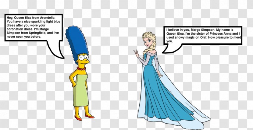 Elsa Marge Simpson The Snow Queen Homo Sapiens - Tree Transparent PNG