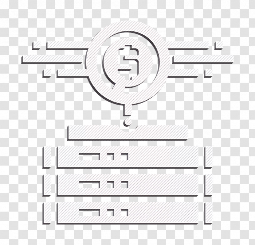 Fintech Icon Data Storage Icon Transparent PNG