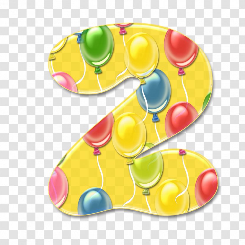 Birthday Number Toy Balloon Anniversary - Fruit - *2* Transparent PNG