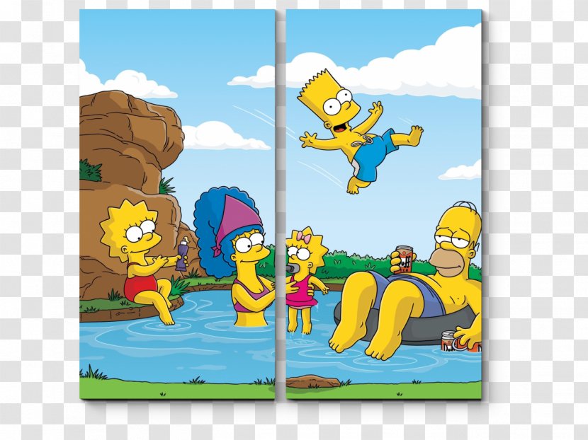 Homer Simpson Bart Maggie Marge Lisa - Simpsons Season 20 Transparent PNG