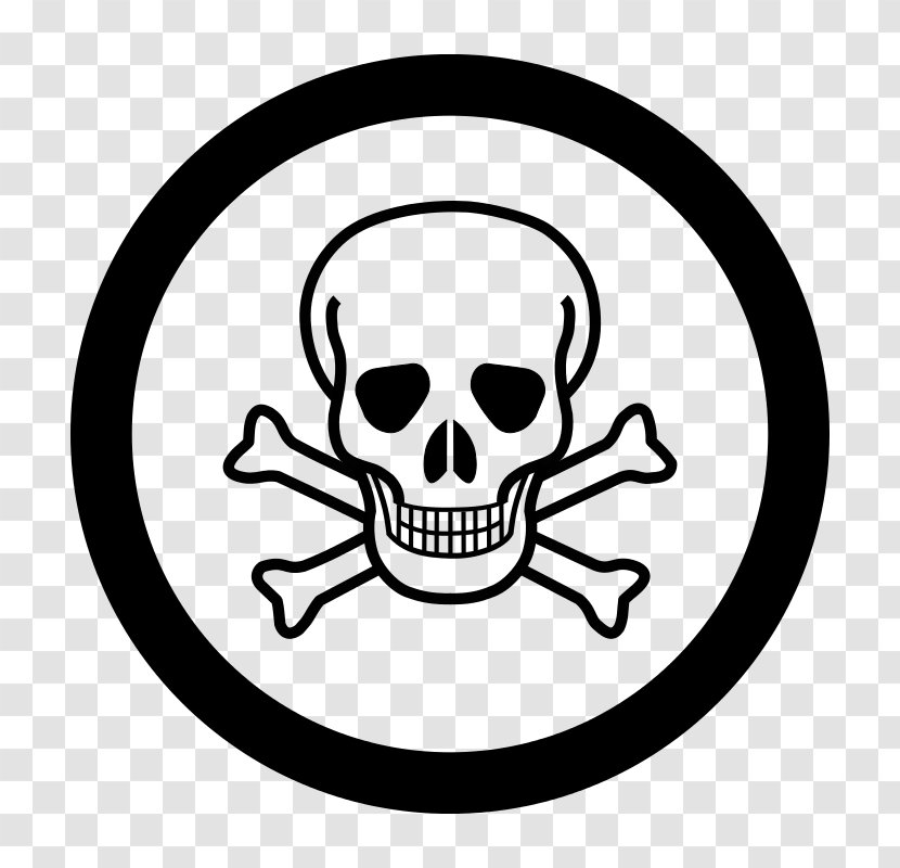 Poison Toxicity Infection Dangerous Goods Hazard Symbol - Bone Transparent PNG