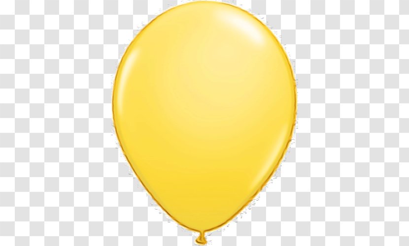 Yellow Balloon Party Supply - Paint Transparent PNG