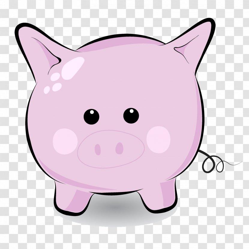 Domestic Pig Cuteness Clip Art - Head - Cute Cliparts Transparent PNG