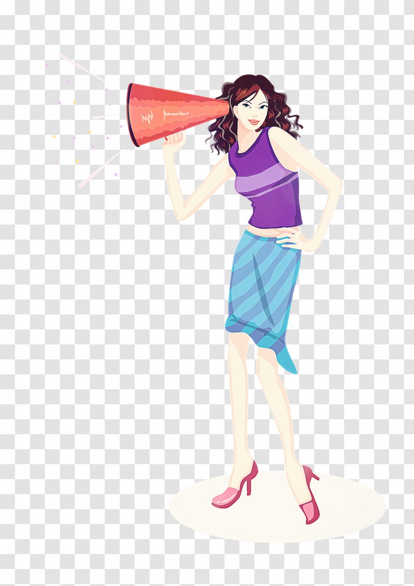 Woman Female Illustration - Flower - Vector Hand-painted Women Transparent PNG