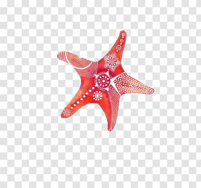 Drawing Watercolor Painting Shopping Clip Art - India Ink - Starfish Transparent PNG