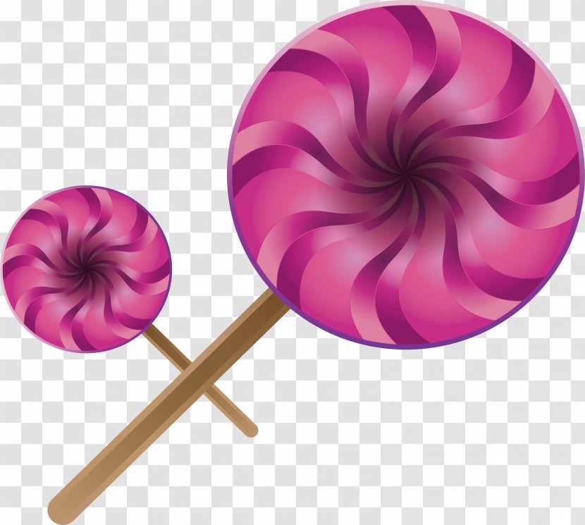 Lollipop Candy Download Icon - Pink - A Red Spiral Transparent PNG