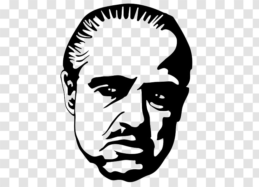 Marlon Brando The Godfather Vito Corleone Michael - Face - Dividing Vector Transparent PNG