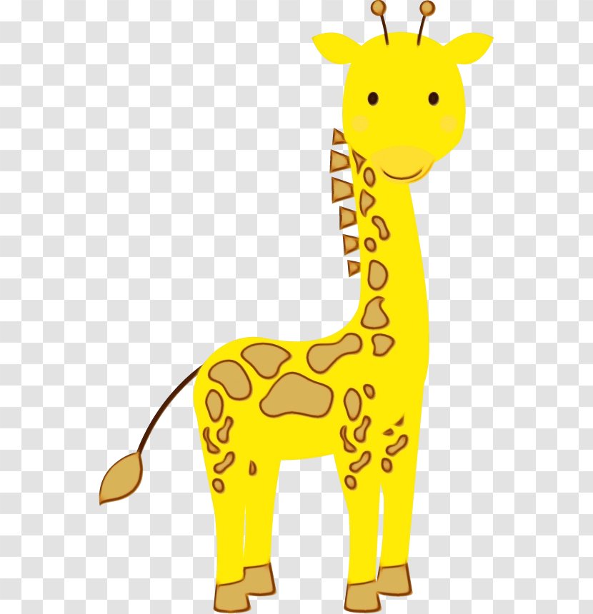 Giraffe Giraffidae Animal Figure Yellow Terrestrial - Snout Toy Transparent PNG