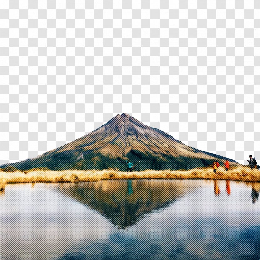 Reflection Stratovolcano Nature Volcano Water - Extinct - Shield Lake Transparent PNG