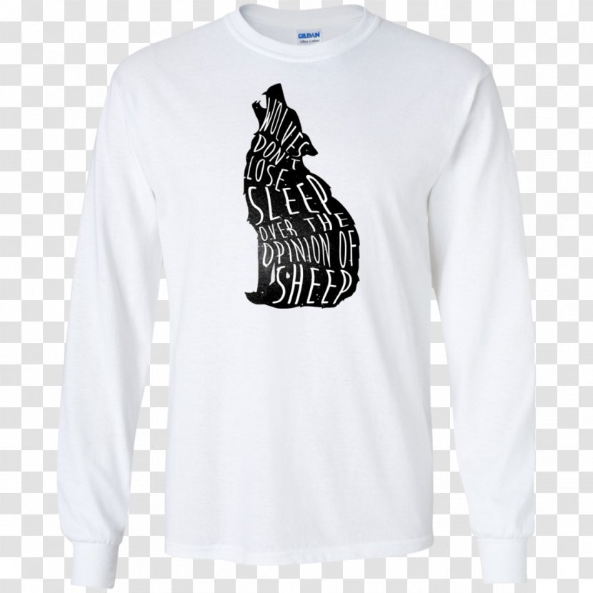 T-shirt Sheep Gray Wolf Hoodie Sleeve - Sweater Transparent PNG