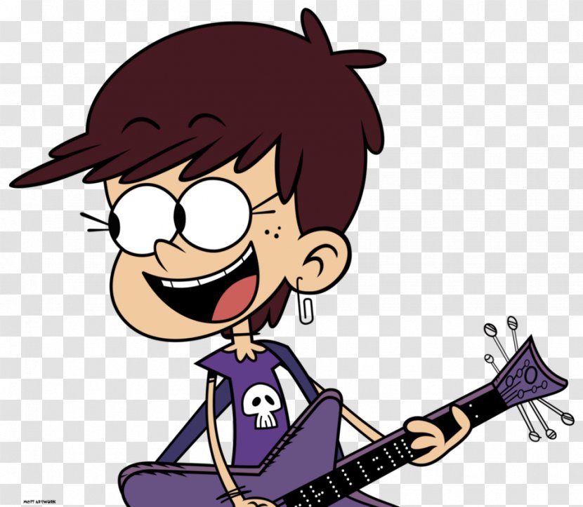 Luna Loud Fan Art Guitar Animated Film Nickelodeon - Male Transparent PNG