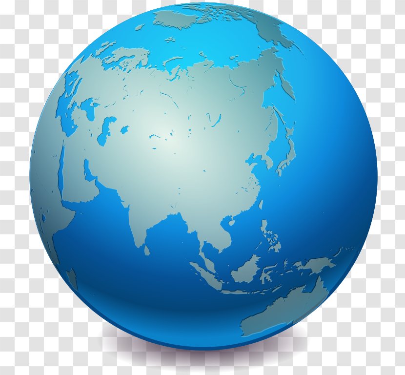 Blank Map Asia Globe World - Projection Vector Transparent PNG