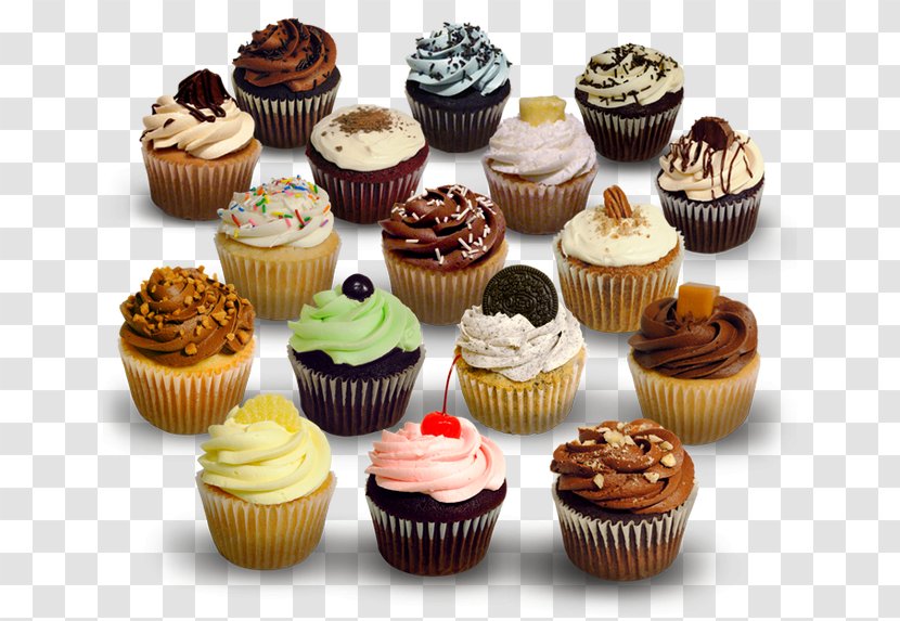 Cupcake Frosting & Icing Bakery Muffin Chocolate Cake Transparent PNG