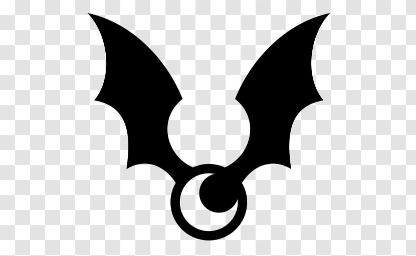 Emblem Download - Black And White - Bat Transparent PNG