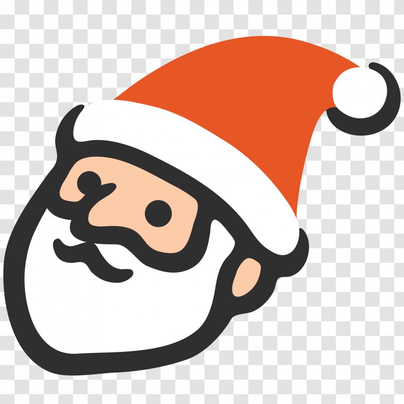 Funny Santa Claus Emoji Android Christmas Fantasy - Fictional Character Transparent PNG