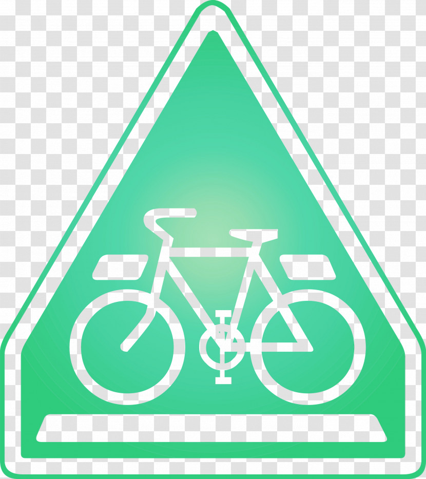Bicycle Traffic Sign Road Bike Path Cycling Transparent PNG