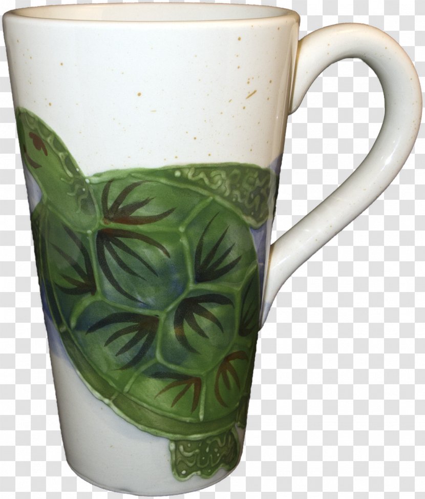 Coffee Cup Banana Patch Studio Ceramic Turtle Pottery - Cone - Hand Painted Transparent PNG