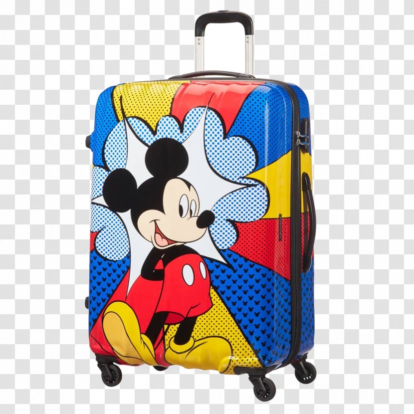American Tourister Mickey Mouse Suitcase Samsonite Baggage - Travel Transparent PNG