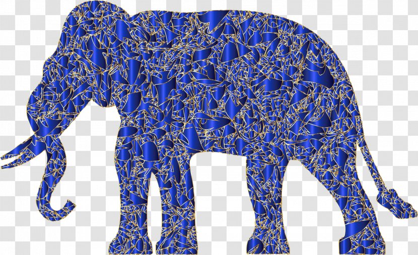 Silhouette African Elephant Clip Art - Organism - Modern Transparent PNG