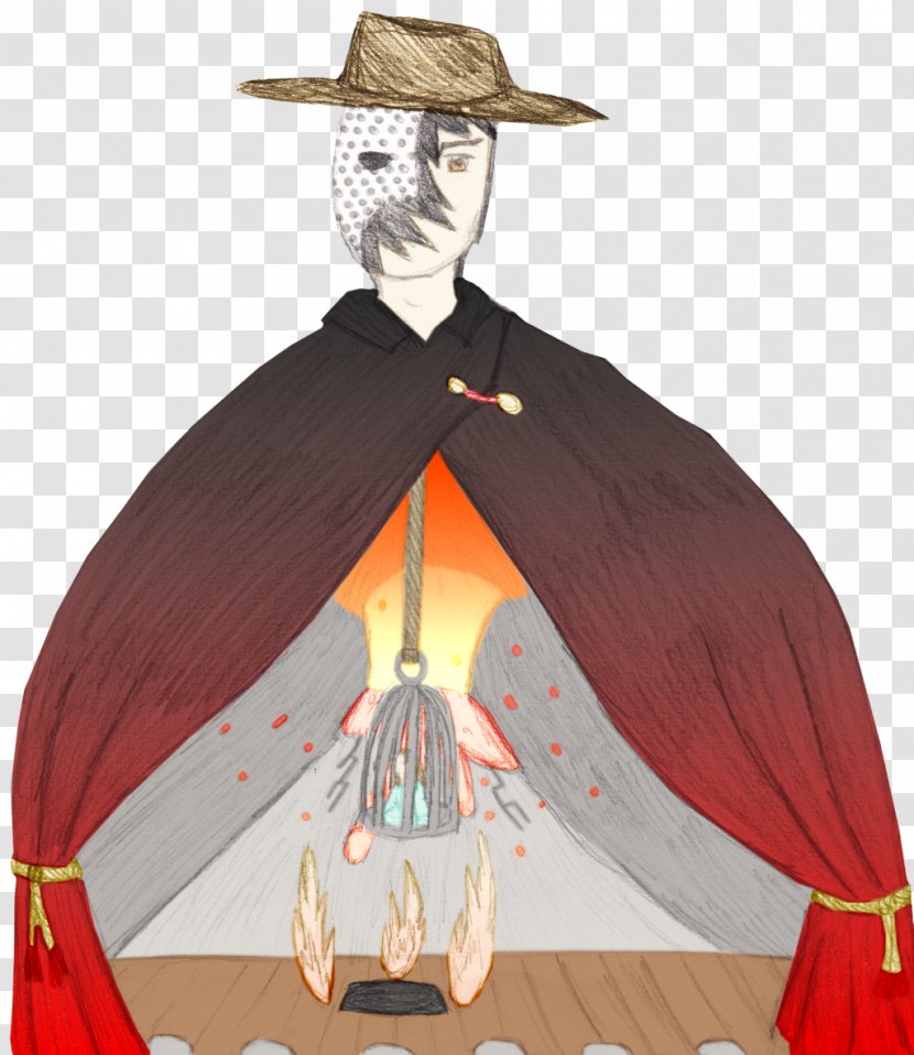 Costume Design Cartoon Outerwear Character - Phantom Of The Opera Transparent PNG