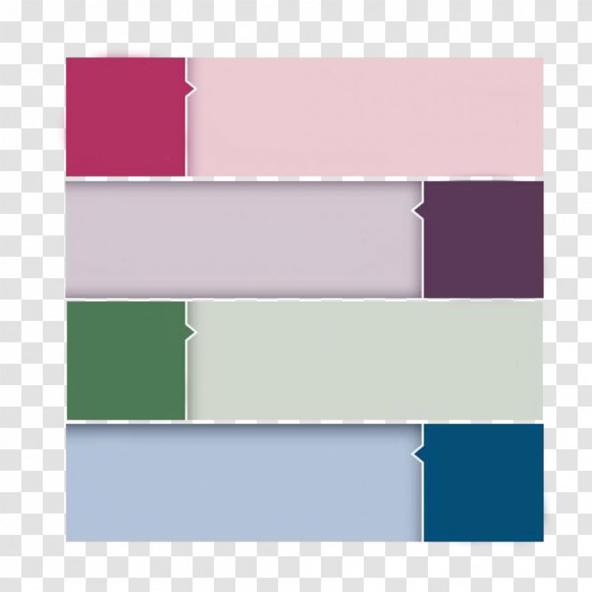 Rectangle Color - PPT Colored Decorative Pattern Transparent PNG