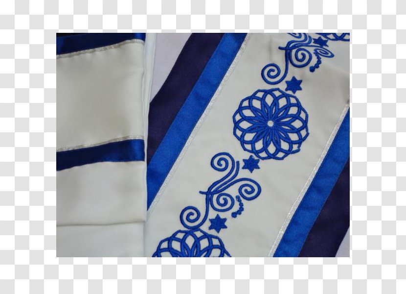 Textile Pocket - Blue - Tallit Transparent PNG