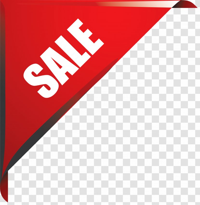 Sticker Sales Label Clip Art - Red Transparent PNG