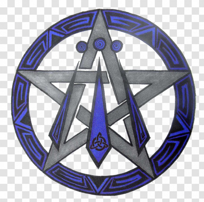 Symbol Awen Celts Pentacle Pentagram - Cobalt Blue Transparent PNG