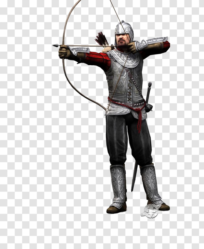 Assassin's Creed II Ezio Auditore Assassins Game - Action Figure - Archery Shadow Transparent PNG