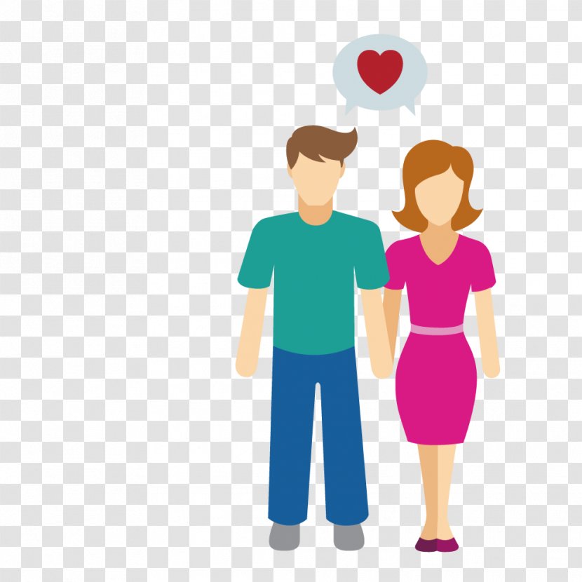 Family Interpersonal Relationship Icon - Watercolor - Loving Couple Holding Hands Transparent PNG